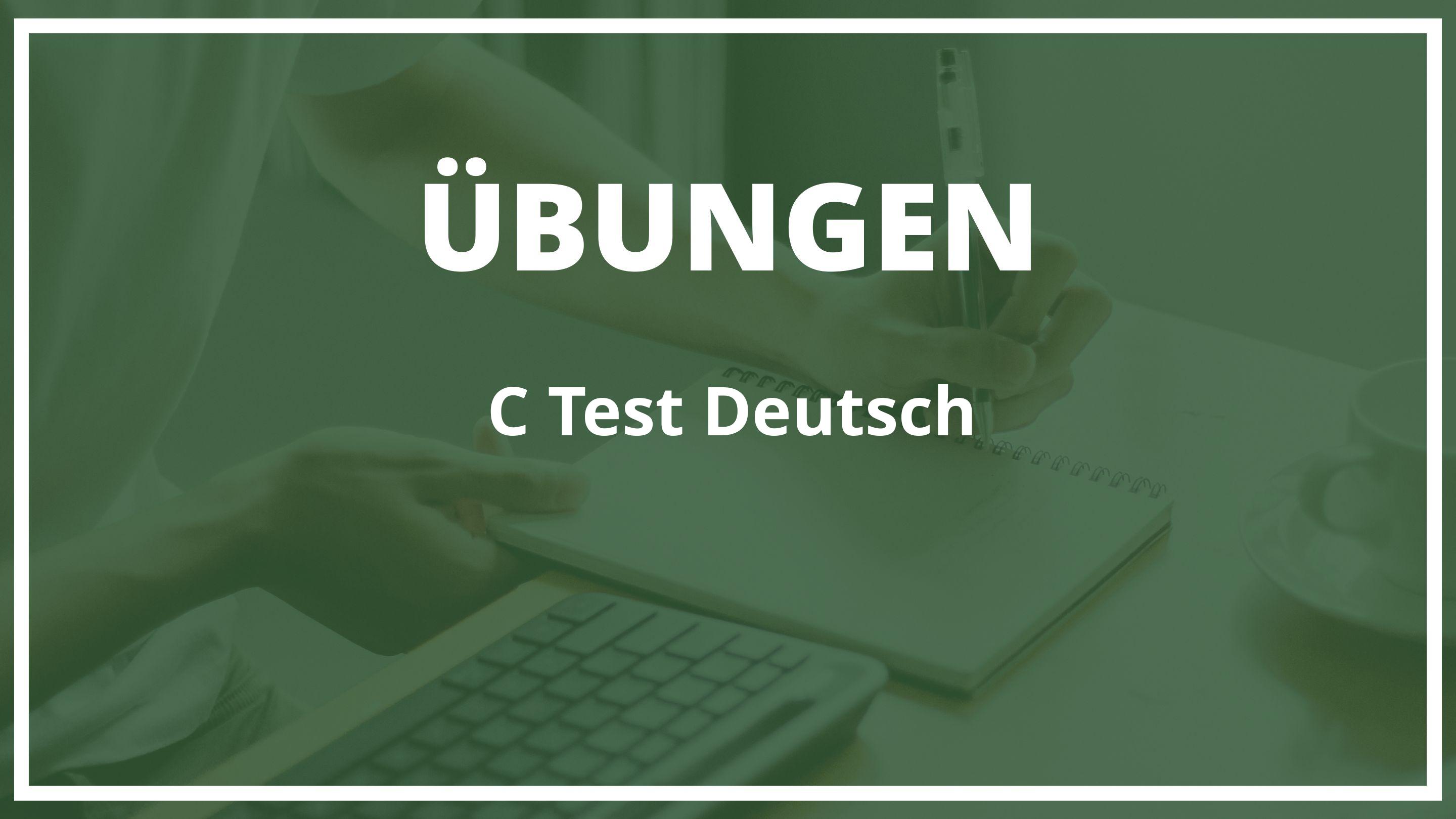 C test deutsch übungen mit lösungen