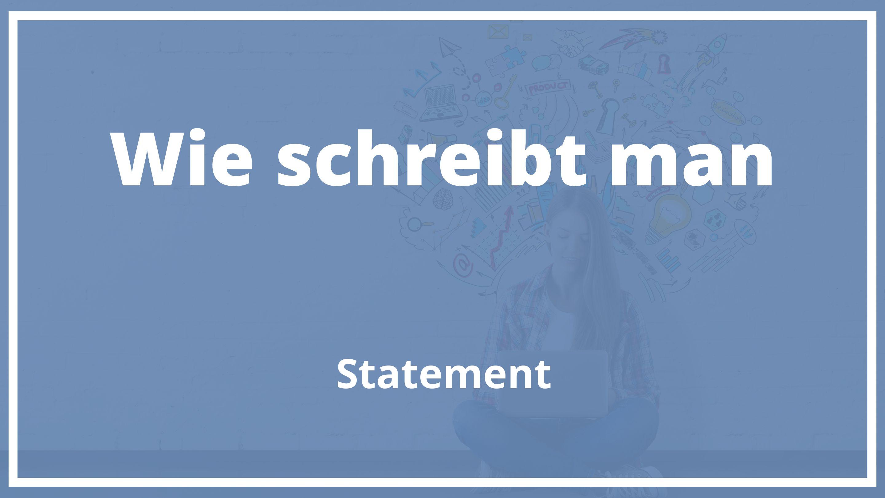 personal statement schreiben 8 klasse